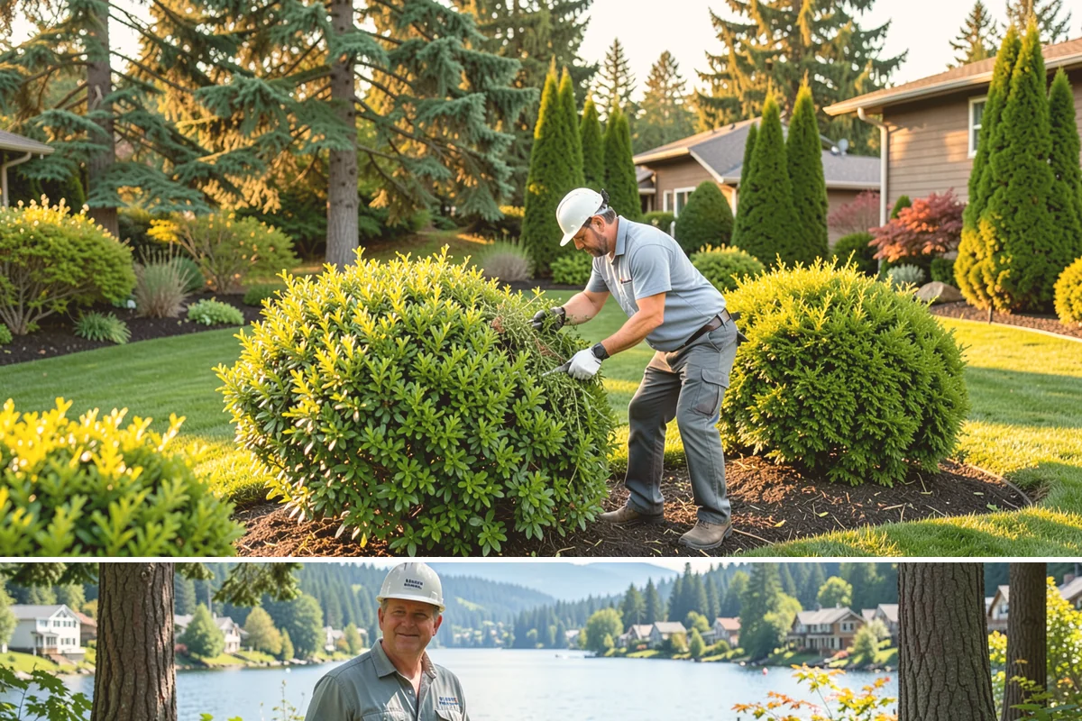 Escallonia Trimming in Milton, King County, WA - Shape right after the main summer bloom