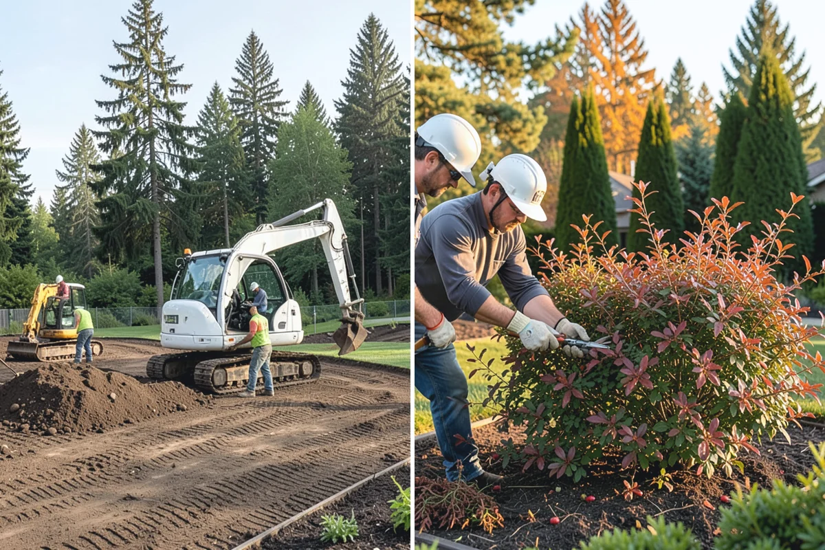 Estate Maintenance in Beaux Arts Village, King County, WA - Walk the full property to inventory turf, beds, trees, and irrigation zones