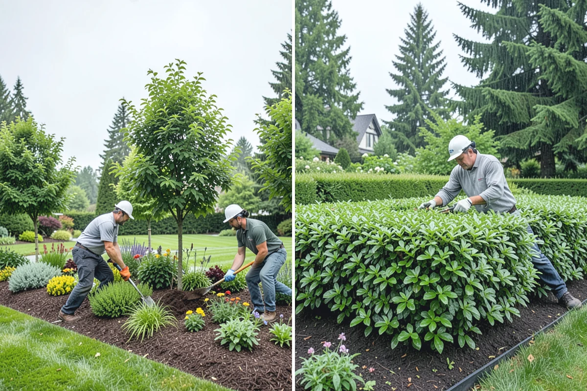 Estate Maintenance in Buckley, Pierce County, WA - Walk the full property to inventory turf, beds, trees, and irrigation zones