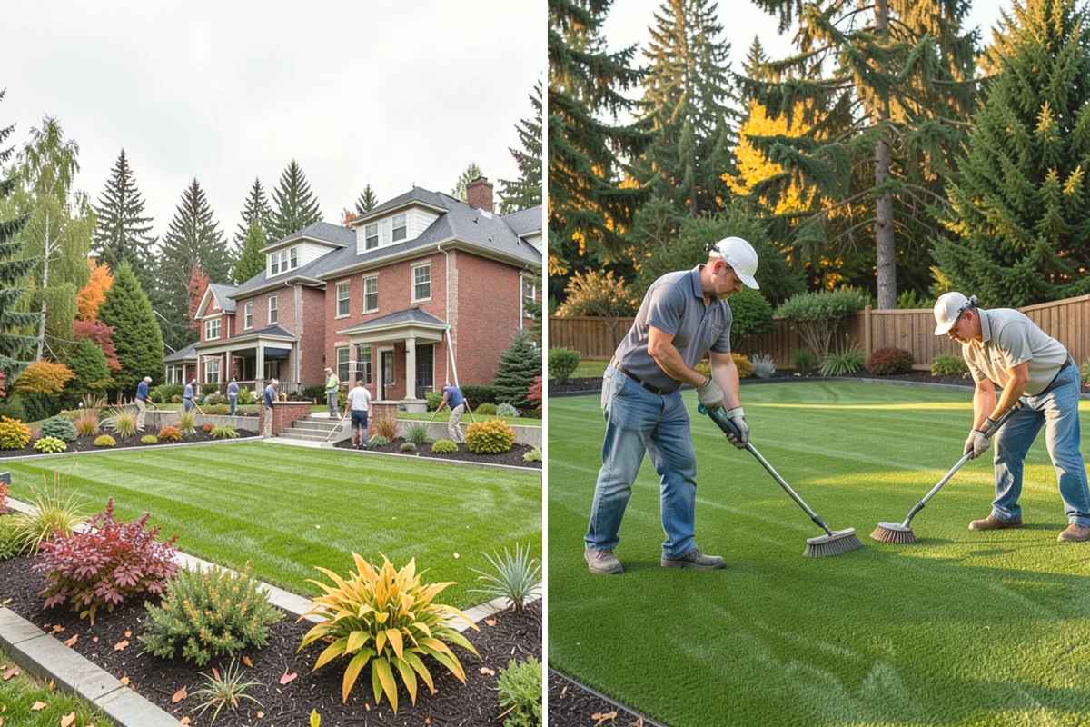 Estate Maintenance in Burlington, Skagit County, WA - Walk the full property to inventory turf, beds, trees, and irrigation zones