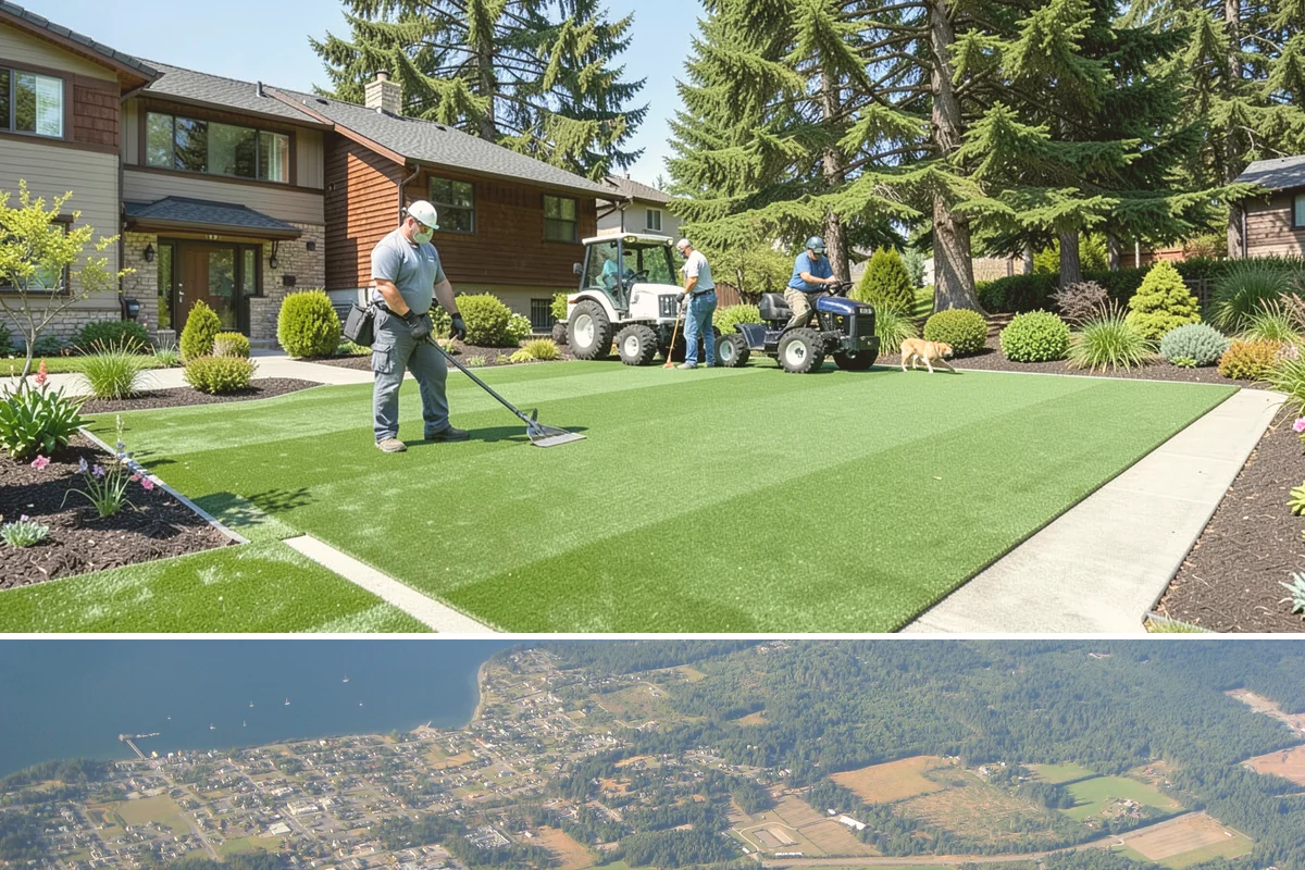 Estate Maintenance in Coupeville, Island County, WA - Provided year-round on a recurring schedule, with heavier mowing and bed work spring through fall and moss, drainage, and pruning...