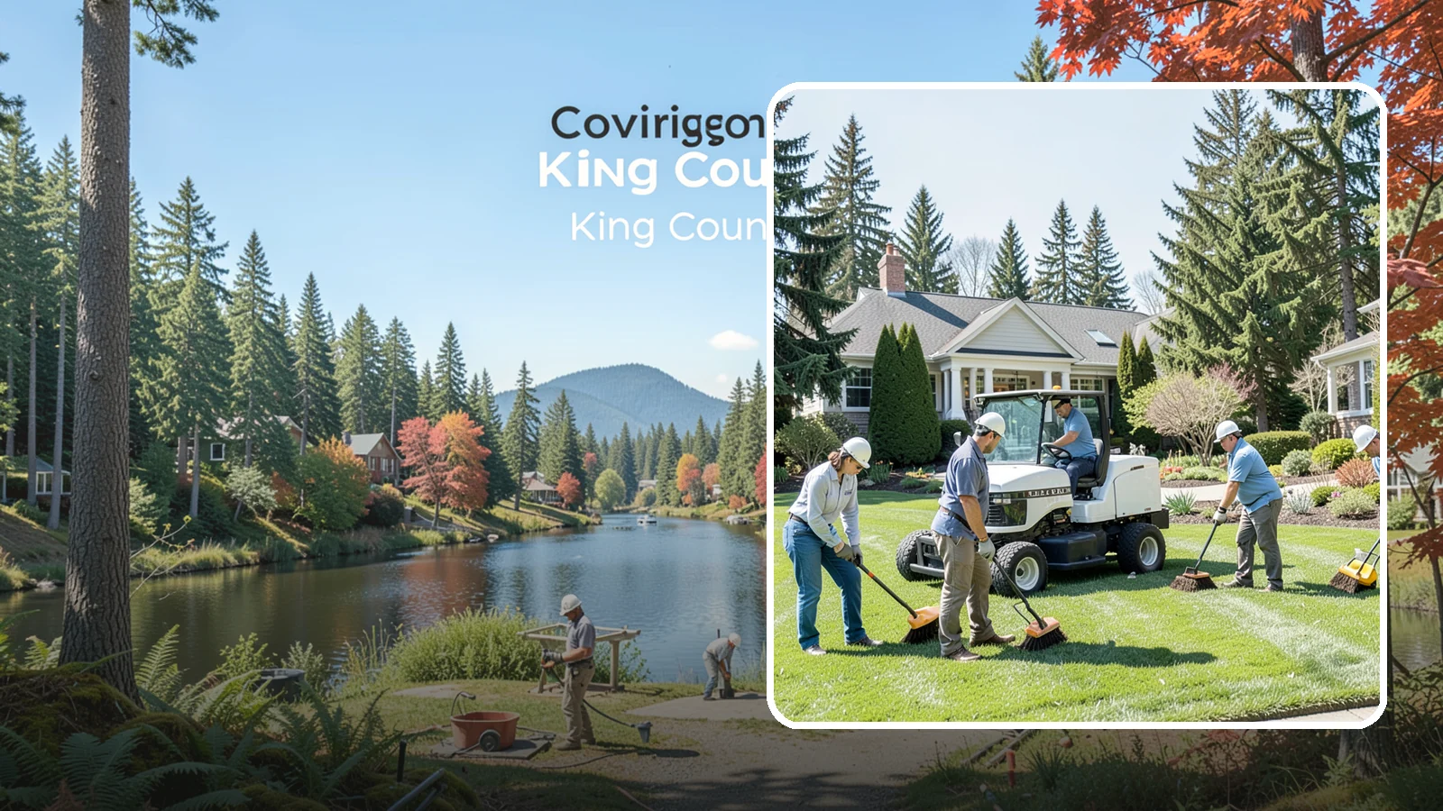 Estate Maintenance in Covington, King County, WA - White-glove grounds care for large private estates across the Puget Sound, keeping expansive lawns, gardens, and specimen...
