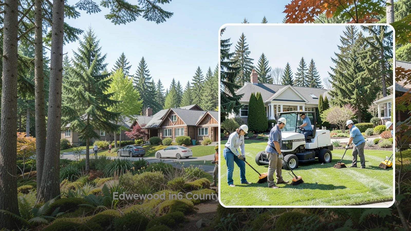 Estate Maintenance in Edgewood, Pierce County, WA - White-glove grounds care for large private estates across the Puget Sound, keeping expansive lawns, gardens, and specimen...