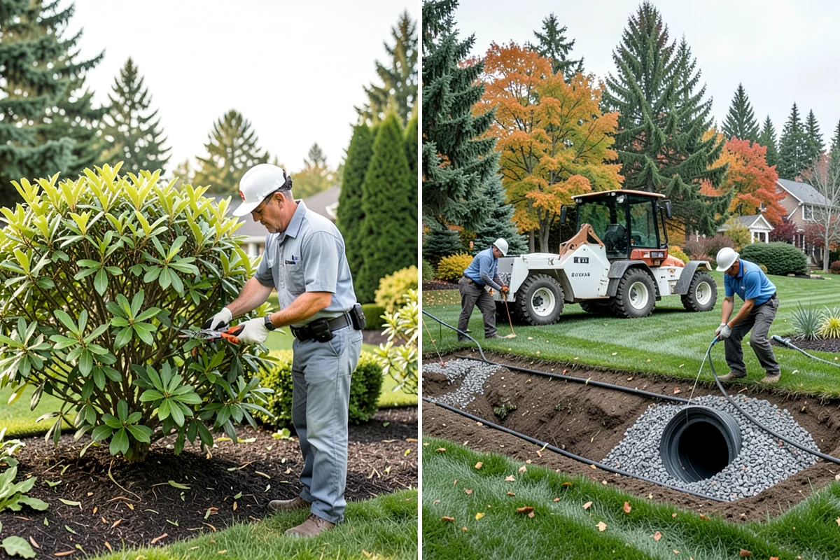 Estate Maintenance in Enumclaw, King County, WA - Walk the full property to inventory turf, beds, trees, and irrigation zones