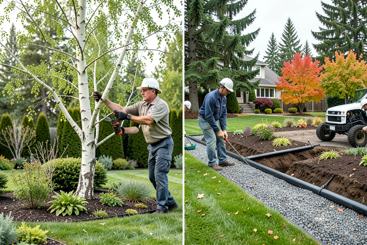 Estate Maintenance in Federal Way, King County, WA - Walk the full property to inventory turf, beds, trees, and irrigation zones