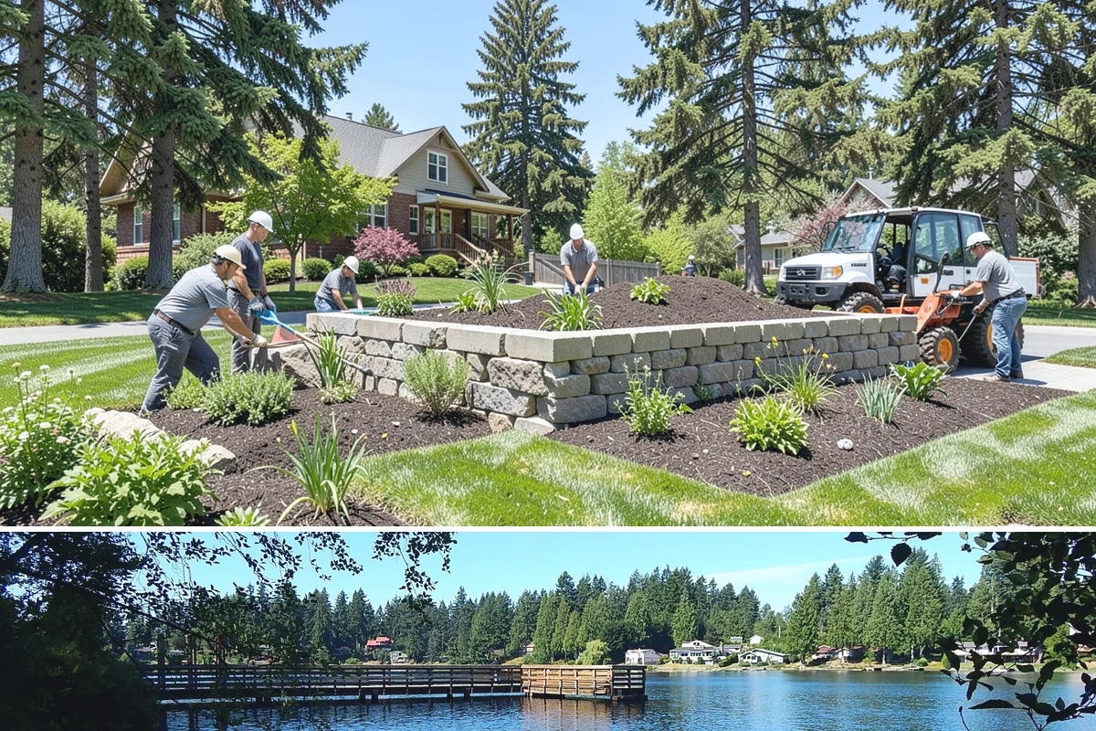 Estate Maintenance in Federal Way, King County, WA - Provided year-round on a recurring schedule, with heavier mowing and bed work spring through fall and moss, drainage, and pruning...