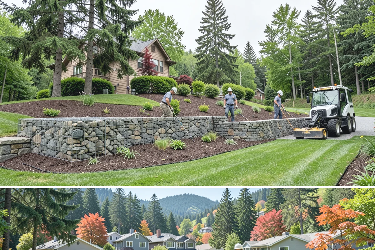 Estate Maintenance in Fircrest, Pierce County, WA - Provided year-round on a recurring schedule, with heavier mowing and bed work spring through fall and moss, drainage, and pruning...