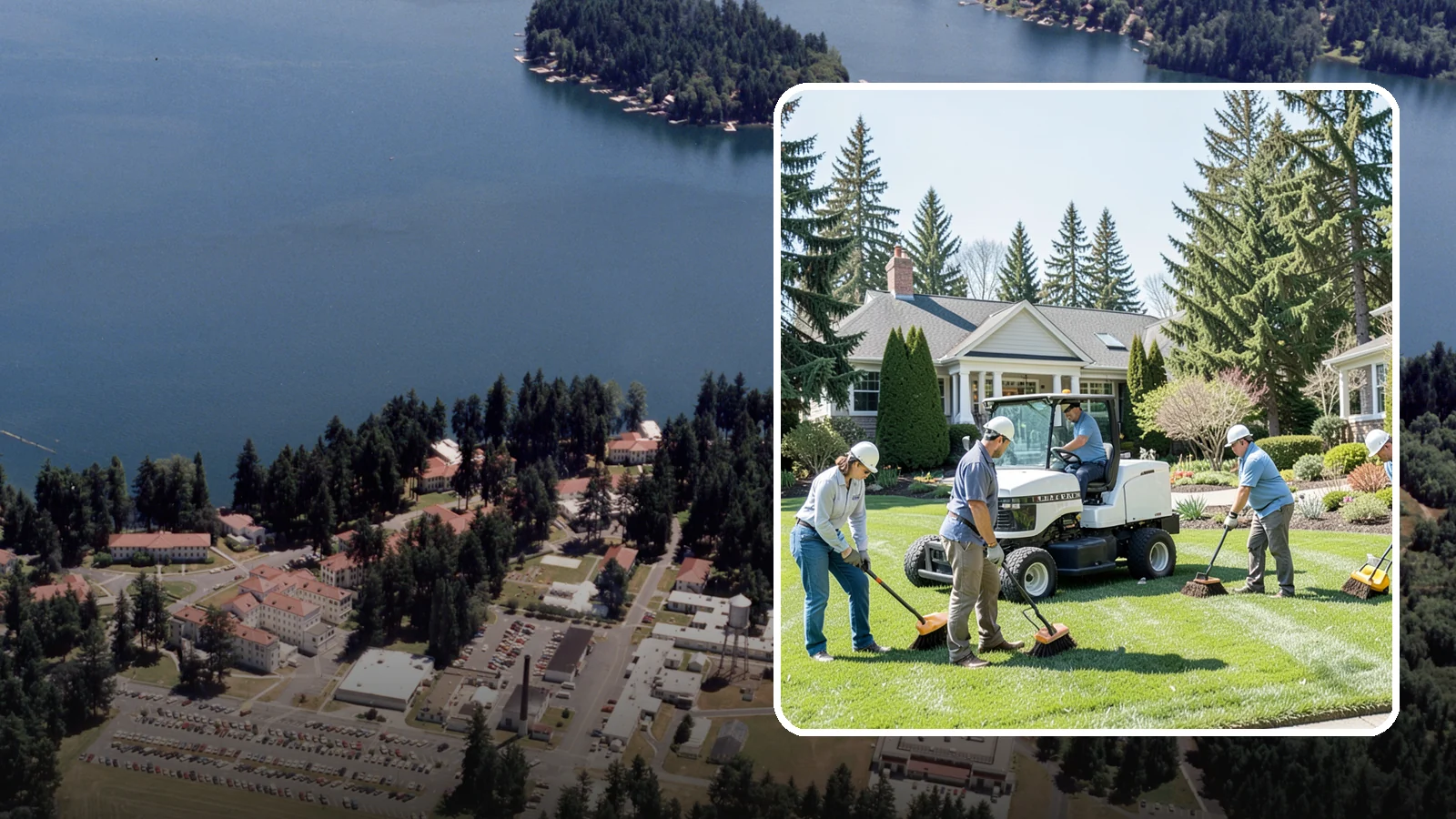 Estate Maintenance in Lakewood, Pierce County, WA - White-glove grounds care for large private estates across the Puget Sound, keeping expansive lawns, gardens, and specimen...