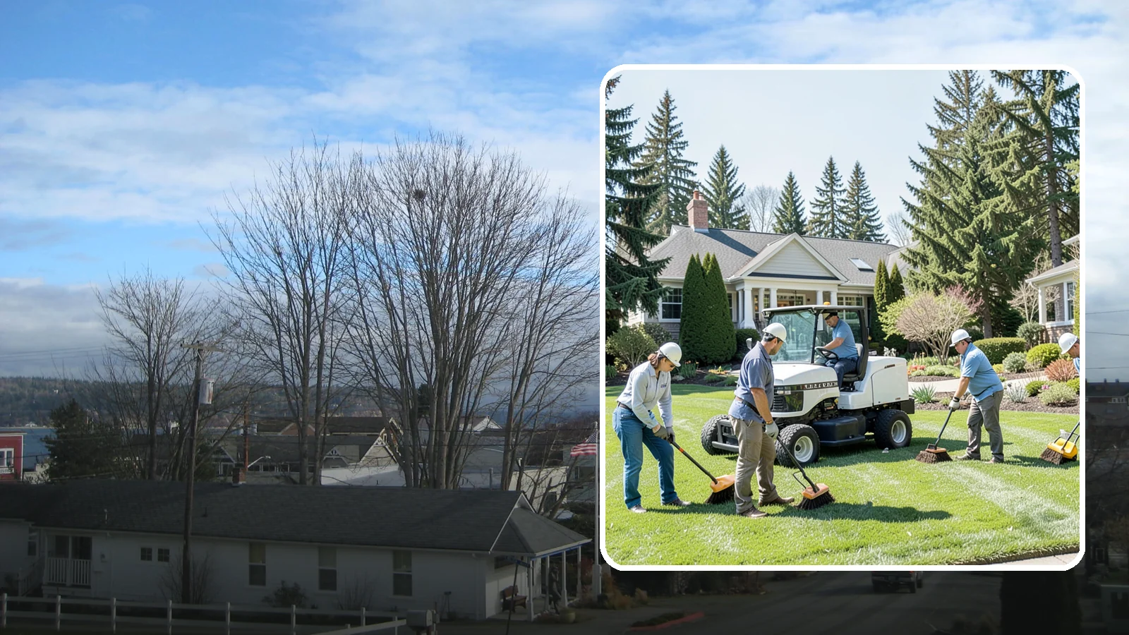 Estate Maintenance in Langley, Island County, WA - White-glove grounds care for large private estates across the Puget Sound, keeping expansive lawns, gardens, and specimen...