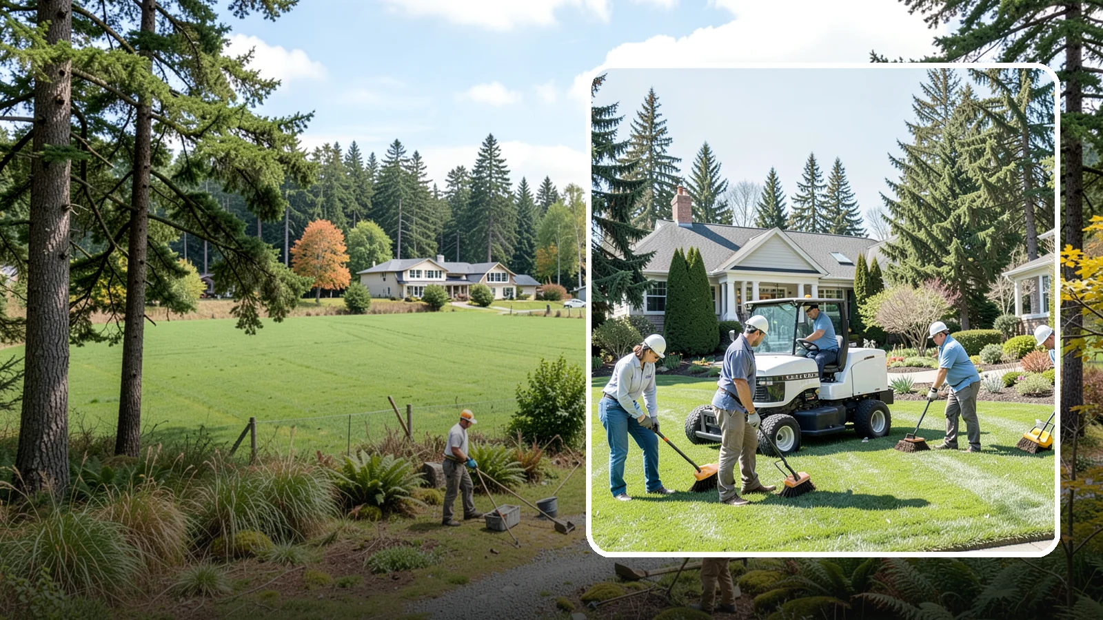 Estate Maintenance in Lyman, Skagit County, WA - White-glove grounds care for large private estates across the Puget Sound, keeping expansive lawns, gardens, and specimen...