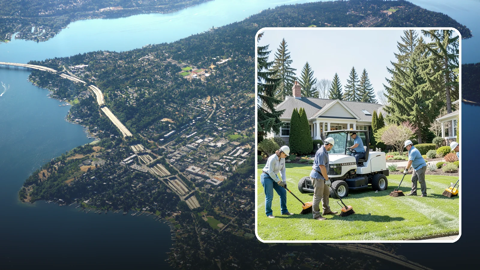 Estate Maintenance in Mercer Island, King County, WA - White-glove grounds care for large private estates across the Puget Sound, keeping expansive lawns, gardens, and specimen...