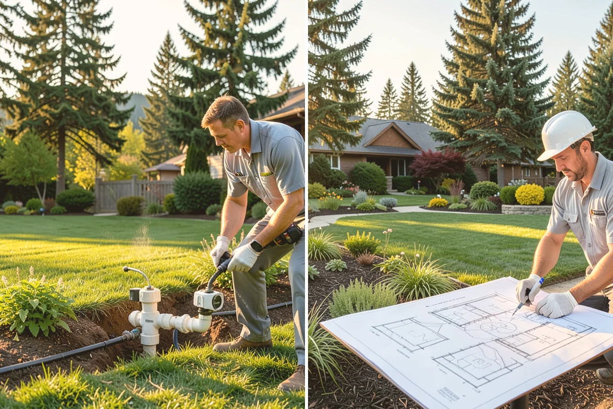 Estate Maintenance in Milton, King County, WA - Walk the full property to inventory turf, beds, trees, and irrigation zones