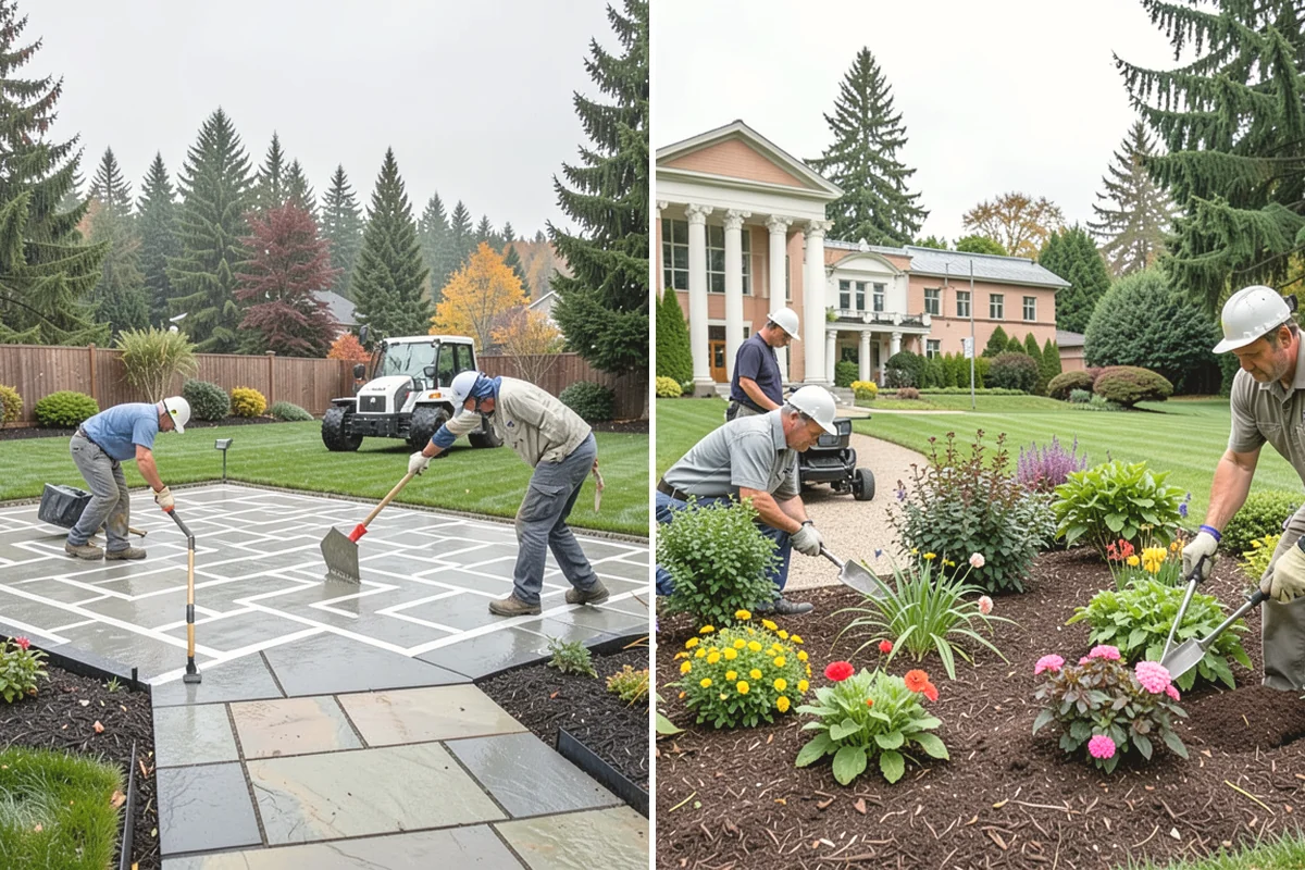 Estate Maintenance in Monroe, Snohomish County, WA - Walk the full property to inventory turf, beds, trees, and irrigation zones
