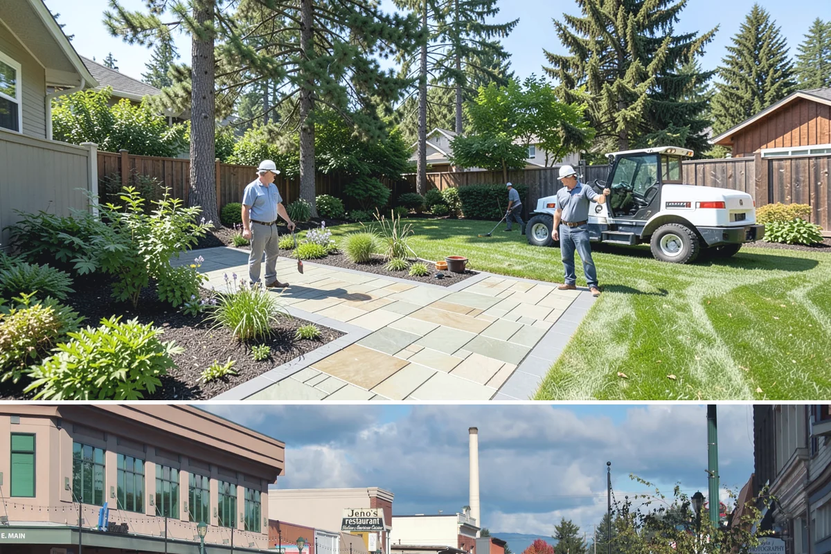 Estate Maintenance in Monroe, Snohomish County, WA - Provided year-round on a recurring schedule, with heavier mowing and bed work spring through fall and moss, drainage, and pruning...