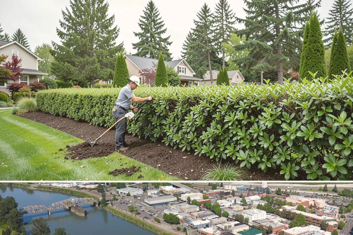 Estate Maintenance in Mount Vernon, Skagit County, WA - Provided year-round on a recurring schedule, with heavier mowing and bed work spring through fall and moss, drainage, and pruning...