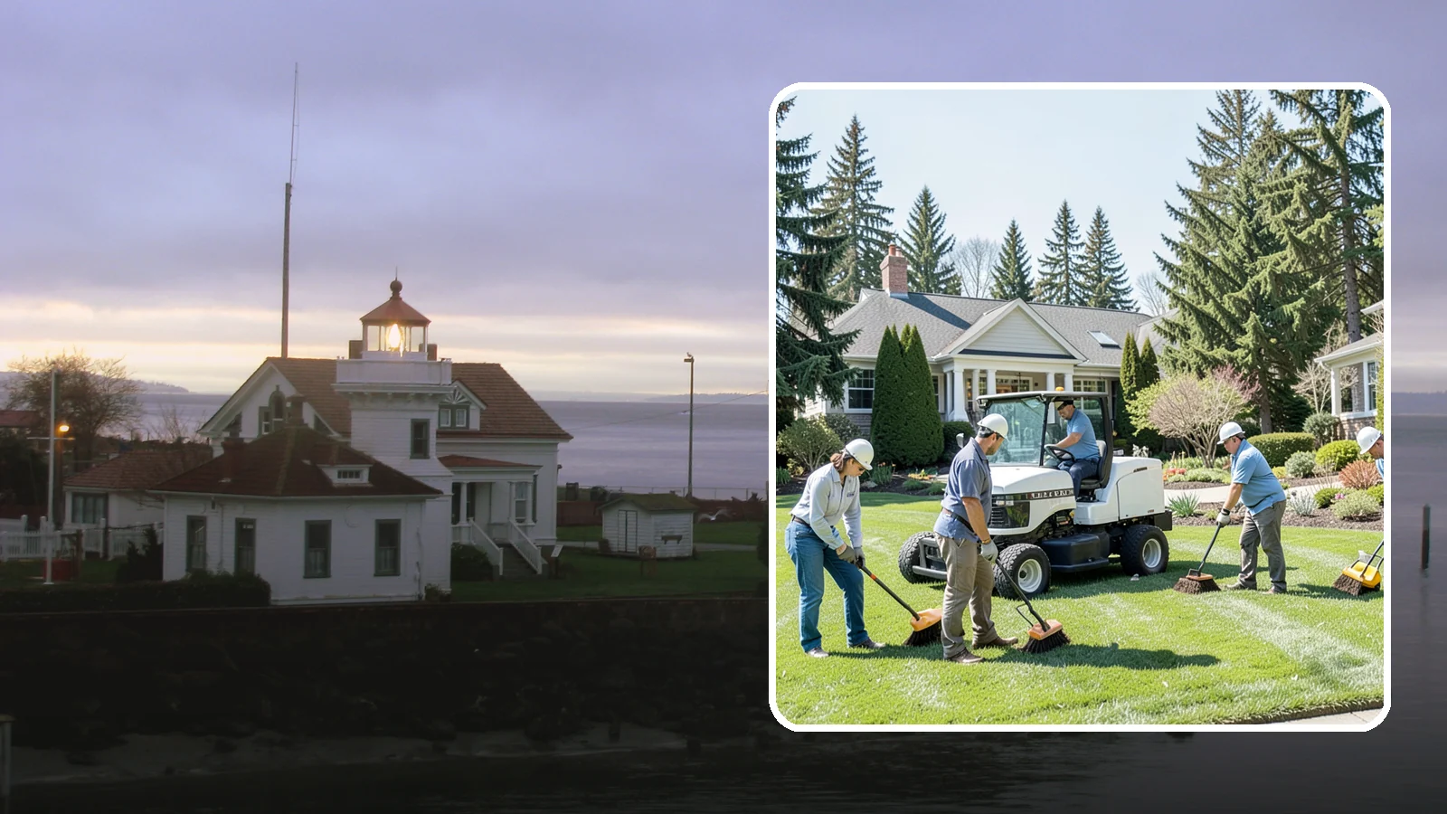 Estate Maintenance in Mukilteo, Snohomish County, WA - White-glove grounds care for large private estates across the Puget Sound, keeping expansive lawns, gardens, and specimen...