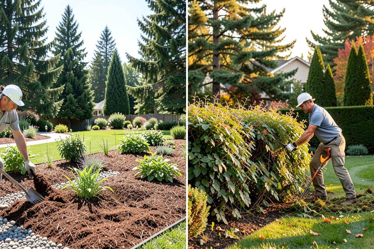 Estate Maintenance in Normandy Park, King County, WA - Walk the full property to inventory turf, beds, trees, and irrigation zones