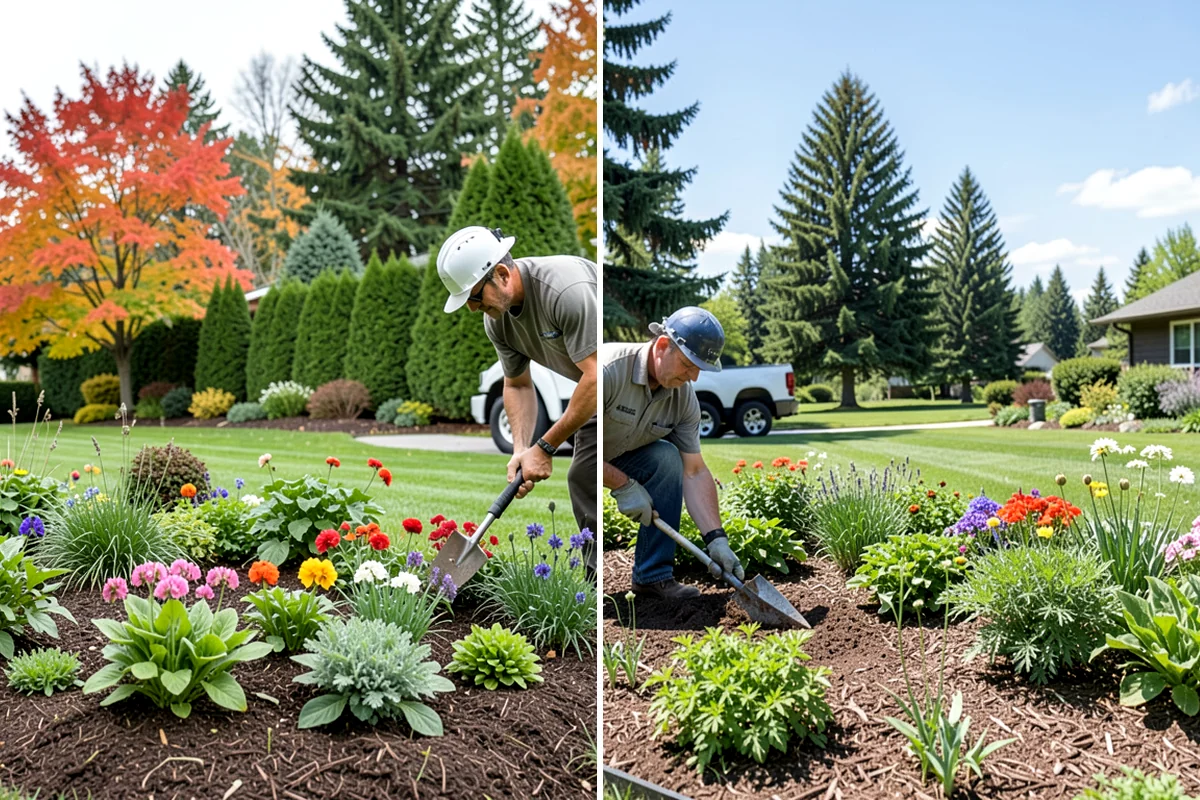 Estate Maintenance in Puyallup, Pierce County, WA - Walk the full property to inventory turf, beds, trees, and irrigation zones