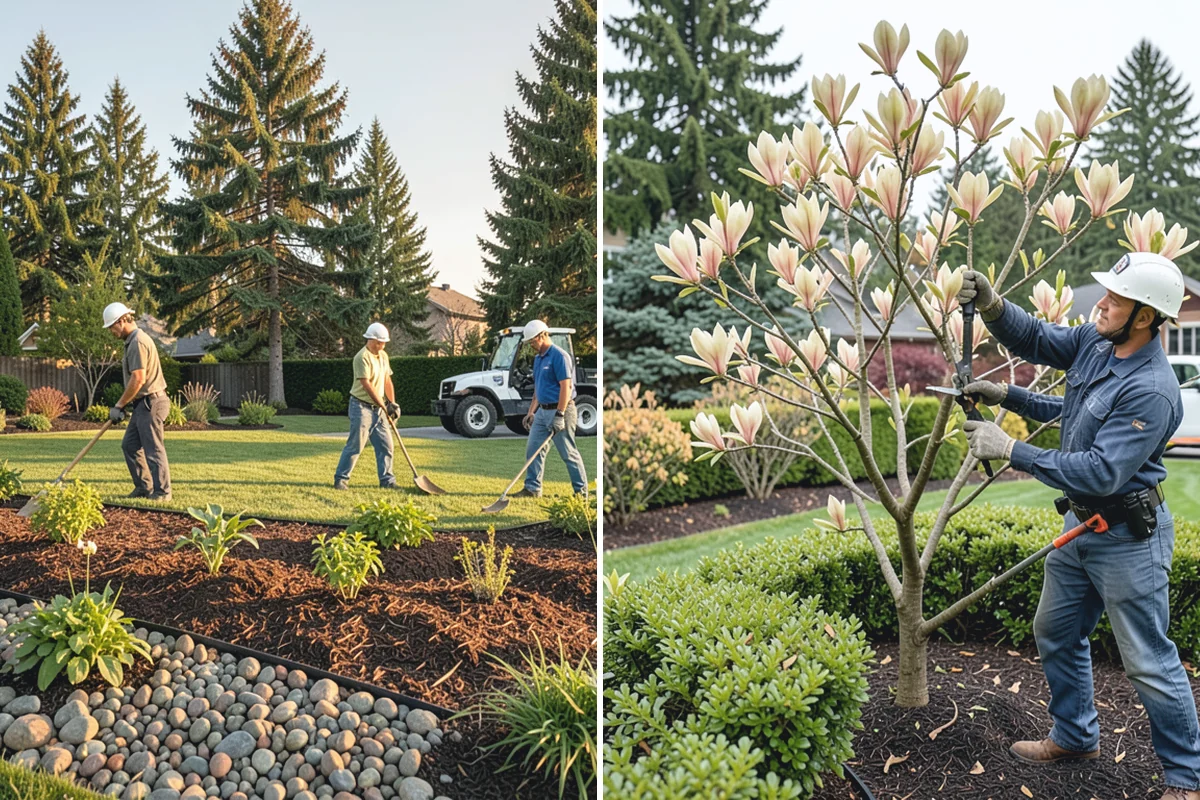 Estate Maintenance in Redmond, King County, WA - Walk the full property to inventory turf, beds, trees, and irrigation zones