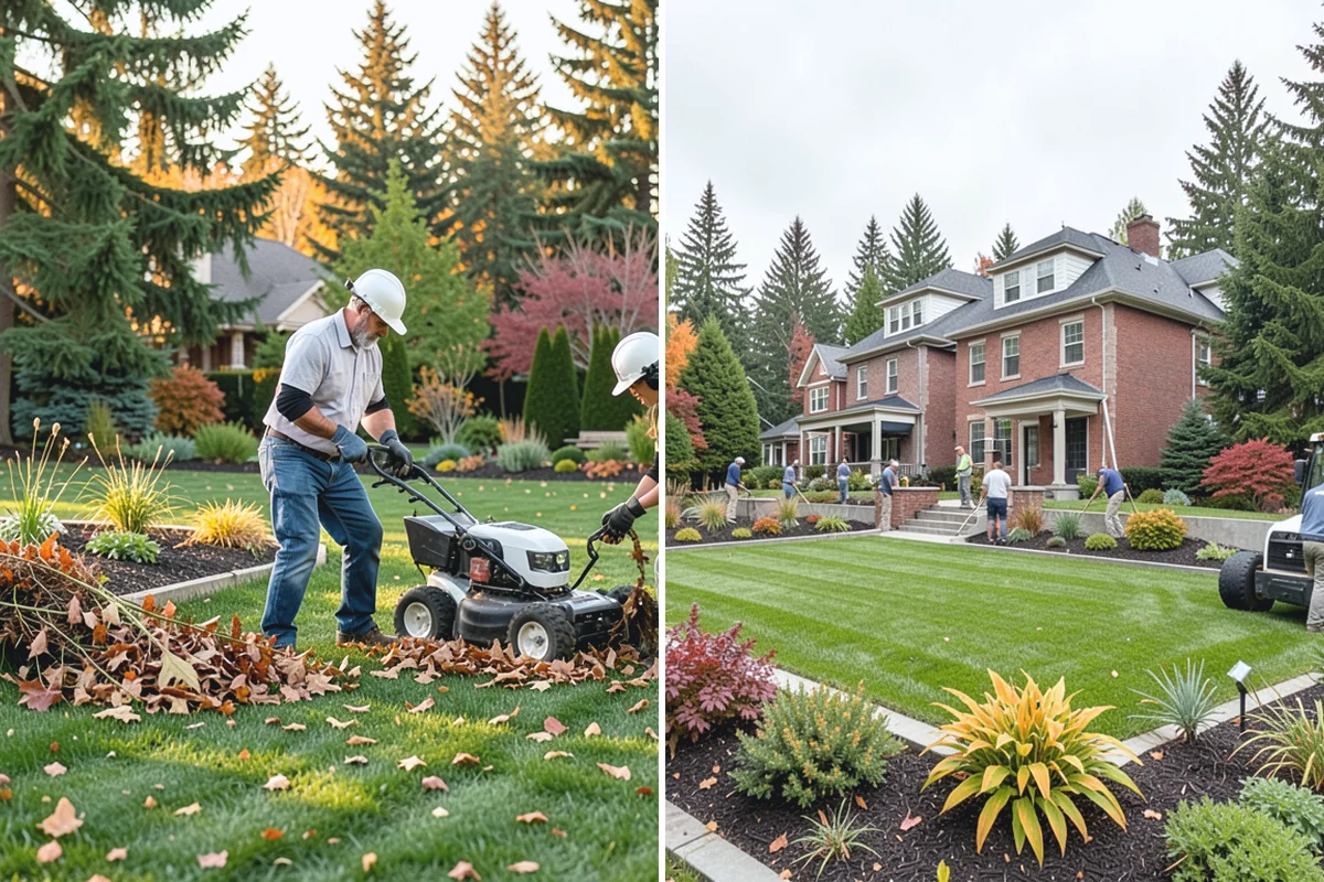 Estate Maintenance in Roy, Pierce County, WA - Walk the full property to inventory turf, beds, trees, and irrigation zones