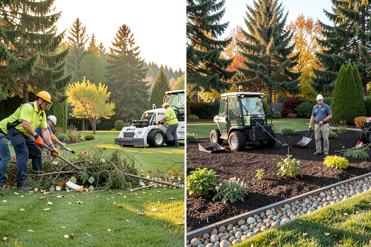 Estate Maintenance in Seattle, King County, WA - Walk the full property to inventory turf, beds, trees, and irrigation zones