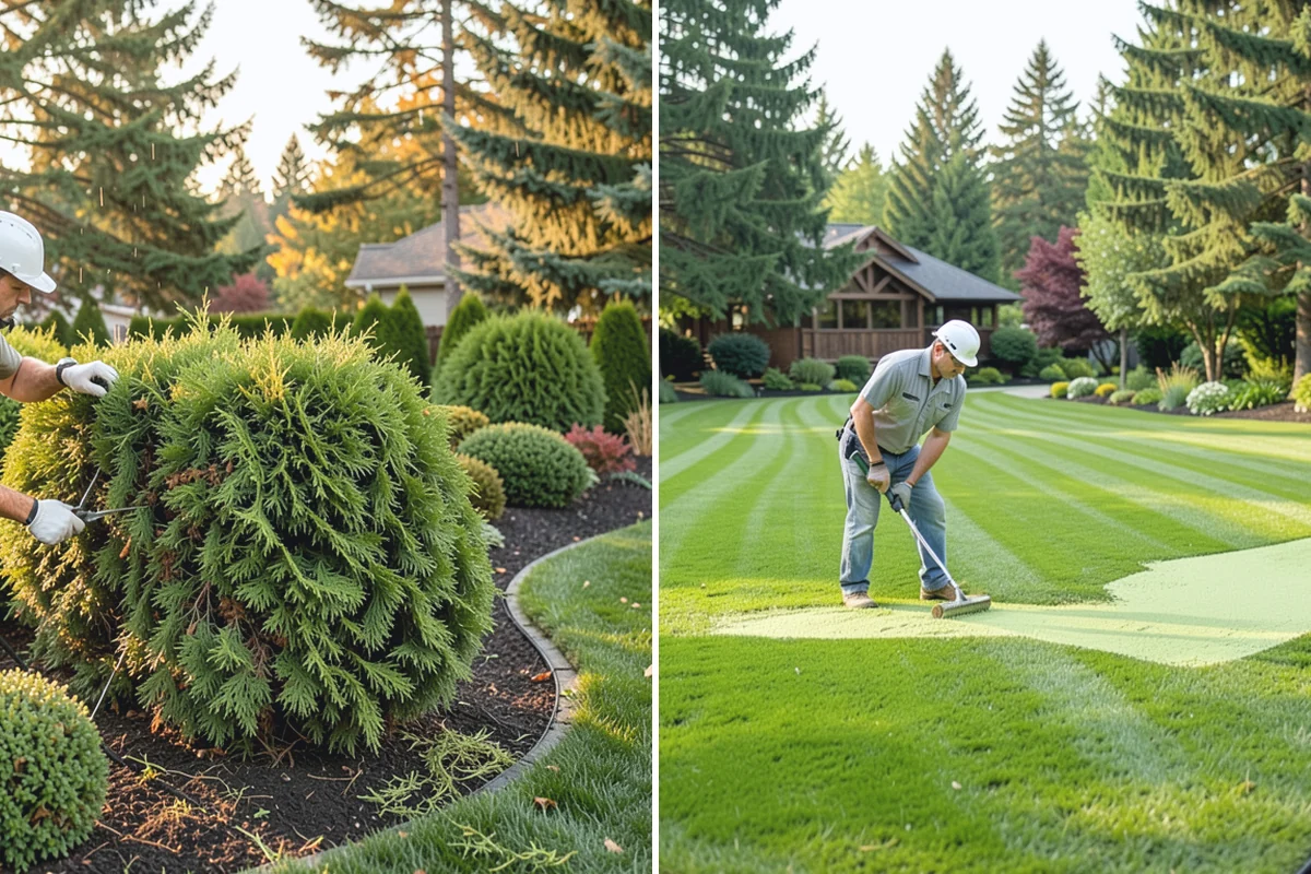 Estate Maintenance in South Prairie, Pierce County, WA - Walk the full property to inventory turf, beds, trees, and irrigation zones