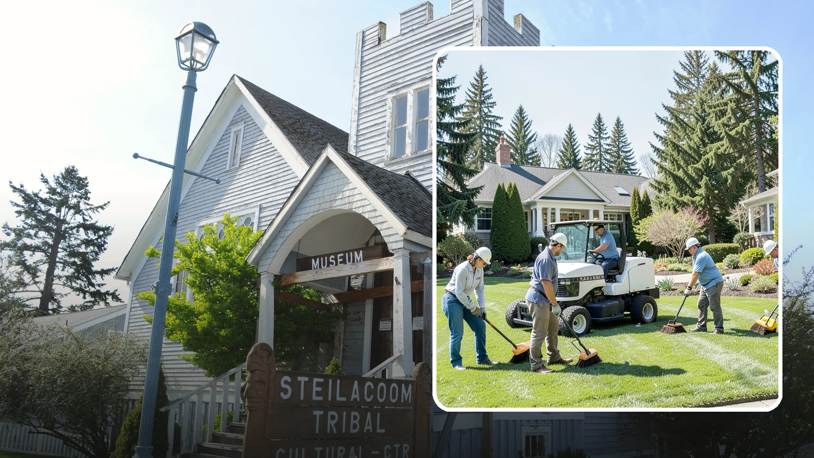 Estate Maintenance in Steilacoom, Pierce County, WA - White-glove grounds care for large private estates across the Puget Sound, keeping expansive lawns, gardens, and specimen...