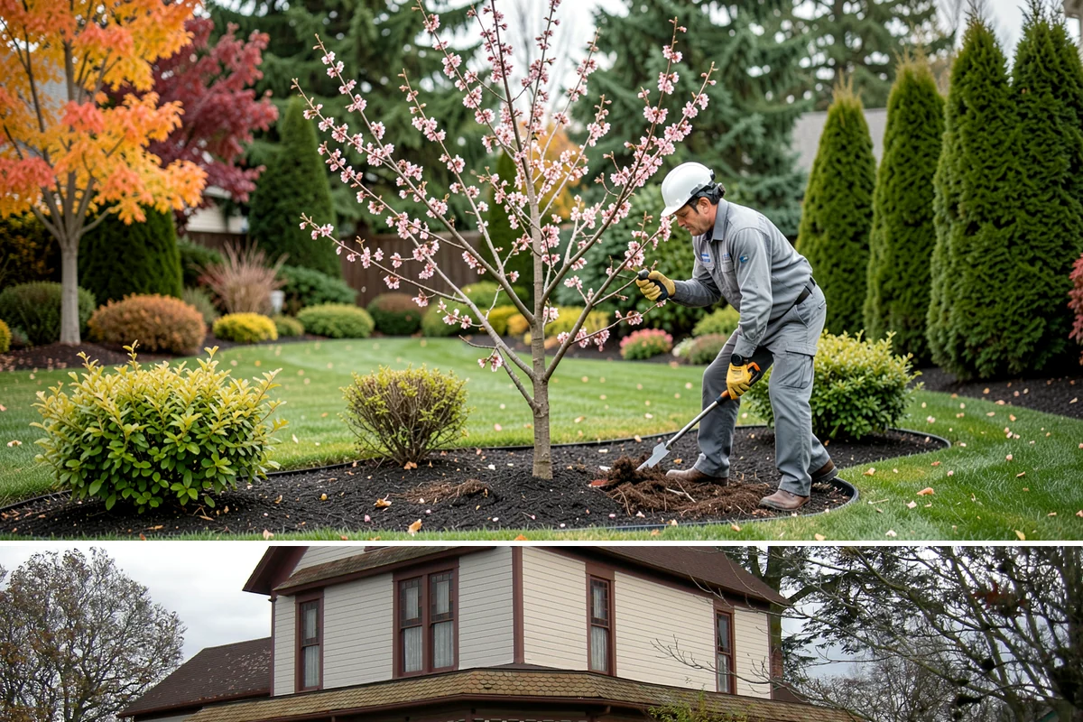 Estate Maintenance in Sumner, Pierce County, WA - Provided year-round on a recurring schedule, with heavier mowing and bed work spring through fall and moss, drainage, and pruning...