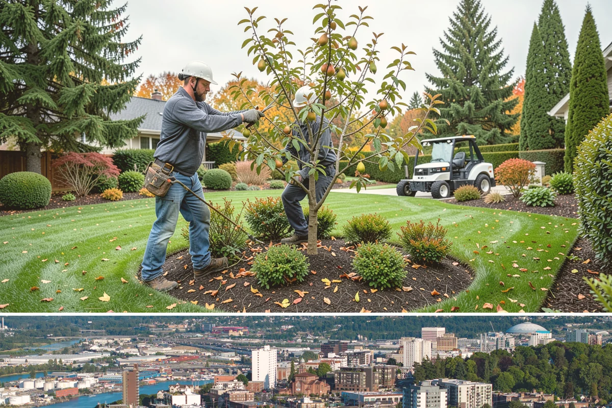 Estate Maintenance in Tacoma, Pierce County, WA - Provided year-round on a recurring schedule, with heavier mowing and bed work spring through fall and moss, drainage, and pruning...