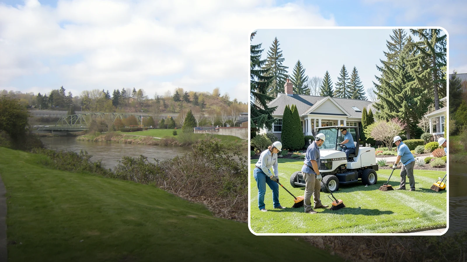 Estate Maintenance in Tukwila, King County, WA - White-glove grounds care for large private estates across the Puget Sound, keeping expansive lawns, gardens, and specimen...