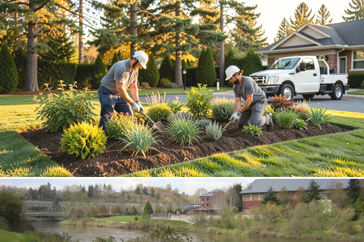 Estate Maintenance in Tukwila, King County, WA - Provided year-round on a recurring schedule, with heavier mowing and bed work spring through fall and moss, drainage, and pruning...