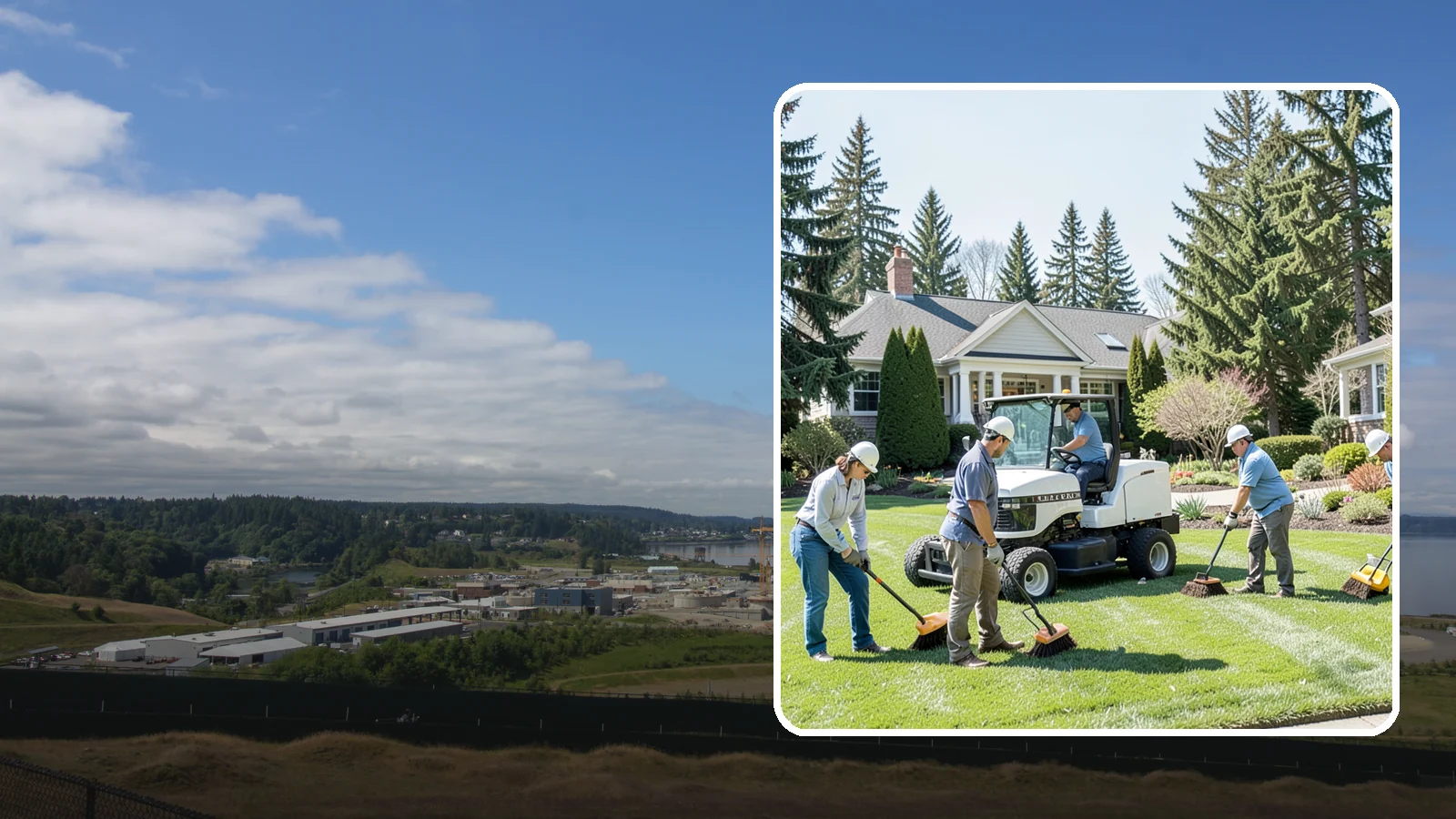Estate Maintenance in University Place, Pierce County, WA - White-glove grounds care for large private estates across the Puget Sound, keeping expansive lawns, gardens, and specimen...