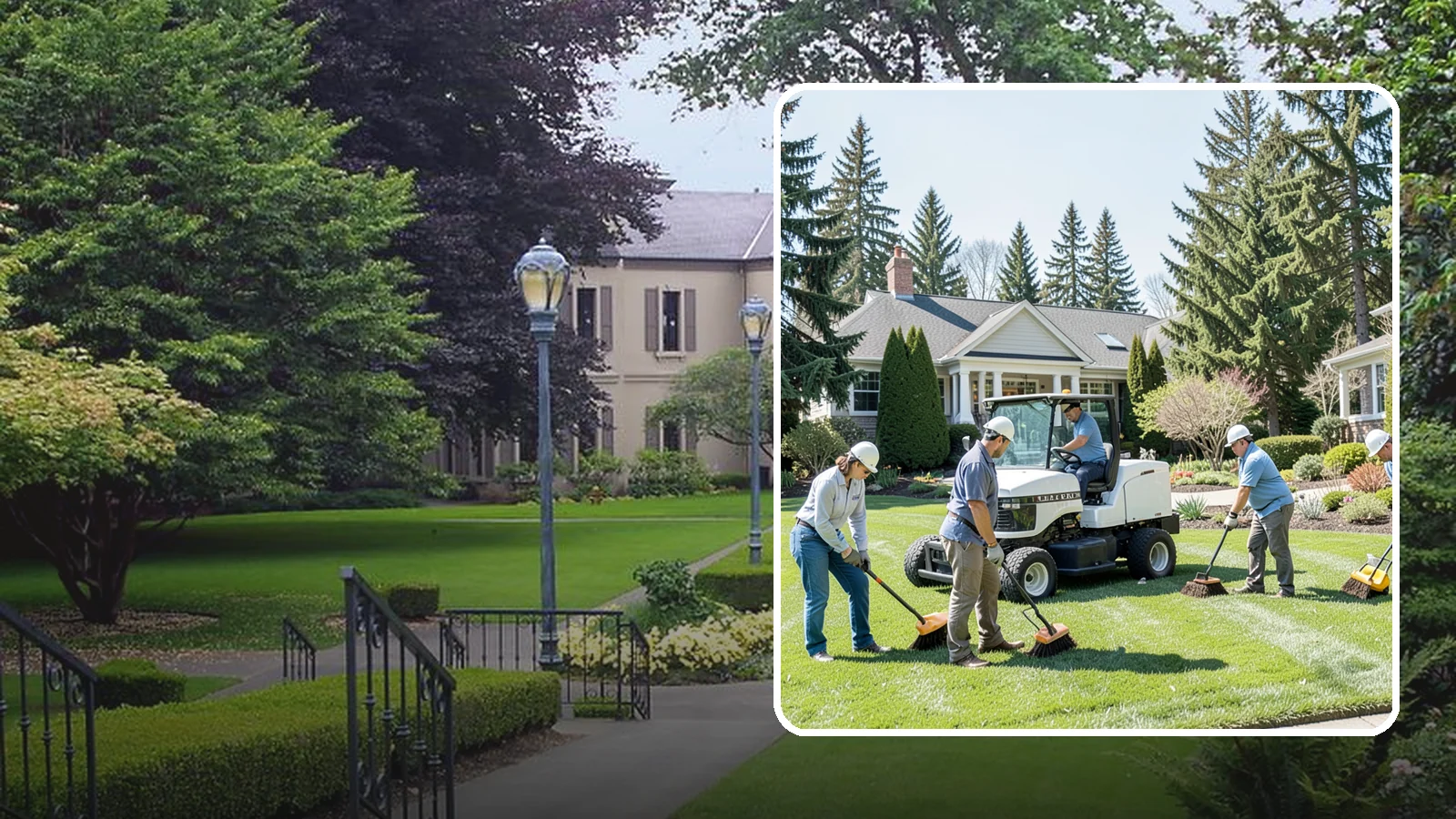 Estate Maintenance in Woodinville, King County, WA - White-glove grounds care for large private estates across the Puget Sound, keeping expansive lawns, gardens, and specimen...