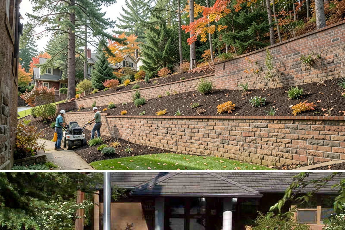 Estate Maintenance in Yarrow Point, King County, WA - Provided year-round on a recurring schedule, with heavier mowing and bed work spring through fall and moss, drainage, and pruning...