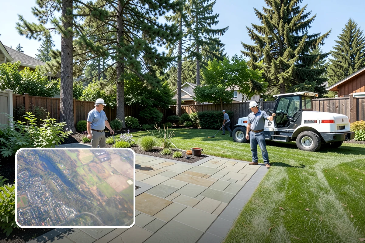 Evergreen Pruning in Algona, King County, WA - Cuts kept within living green to avoid bare spots