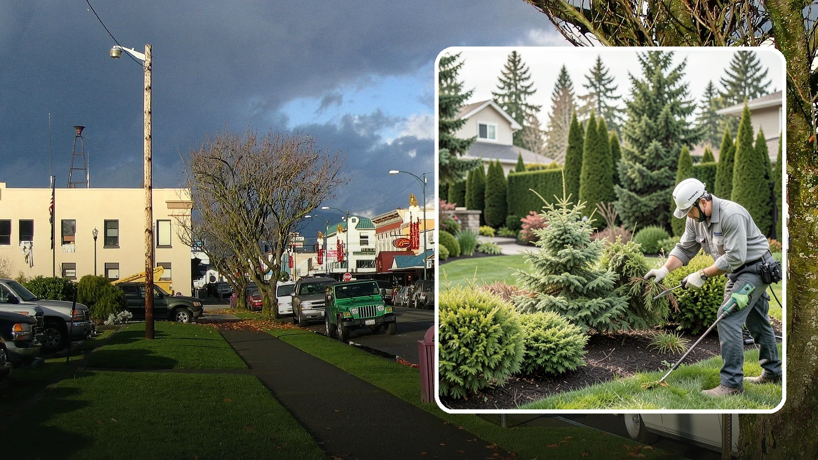 Evergreen Pruning in Arlington, Snohomish County, WA - Species-aware evergreen pruning that maintains shape and health without leaving dead, bare patches.