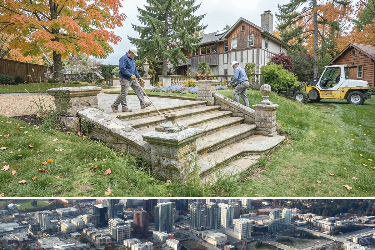 Evergreen Pruning in Bellevue, King County, WA - Conifer candles are pinched in late spring, while most structural evergreen pruning is done in late winter across the Sound.
