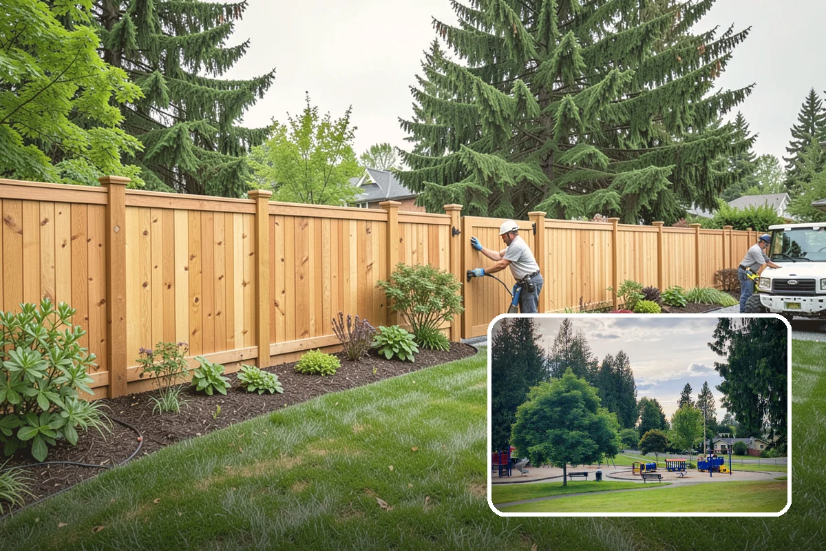 Evergreen Pruning in Bonney Lake, Pierce County, WA - Cuts kept within living green to avoid bare spots