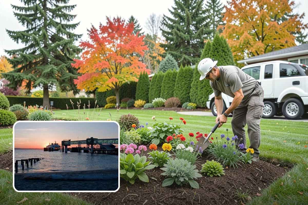 Evergreen Pruning in Edmonds, Snohomish County, WA - Cuts kept within living green to avoid bare spots