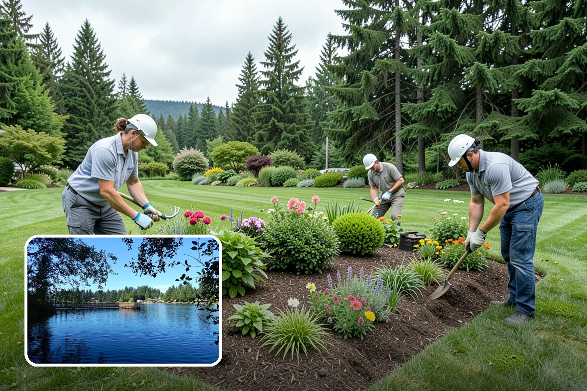 Evergreen Pruning in Federal Way, King County, WA - Cuts kept within living green to avoid bare spots
