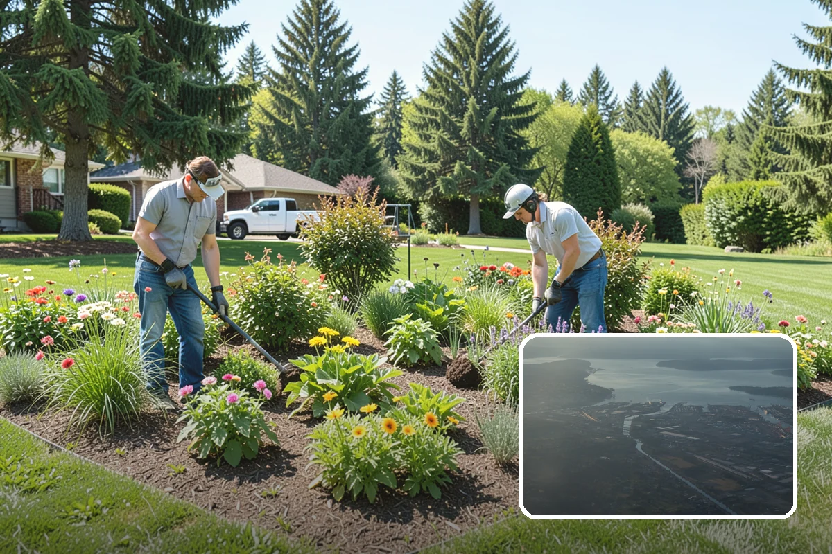 Evergreen Pruning in Fife, Pierce County, WA - Cuts kept within living green to avoid bare spots
