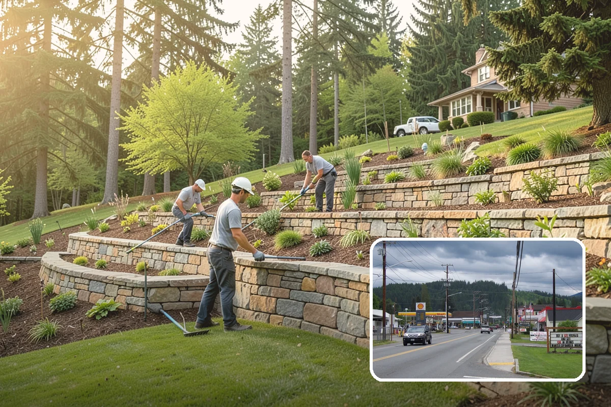 Evergreen Pruning in Granite Falls, Snohomish County, WA - Cuts kept within living green to avoid bare spots