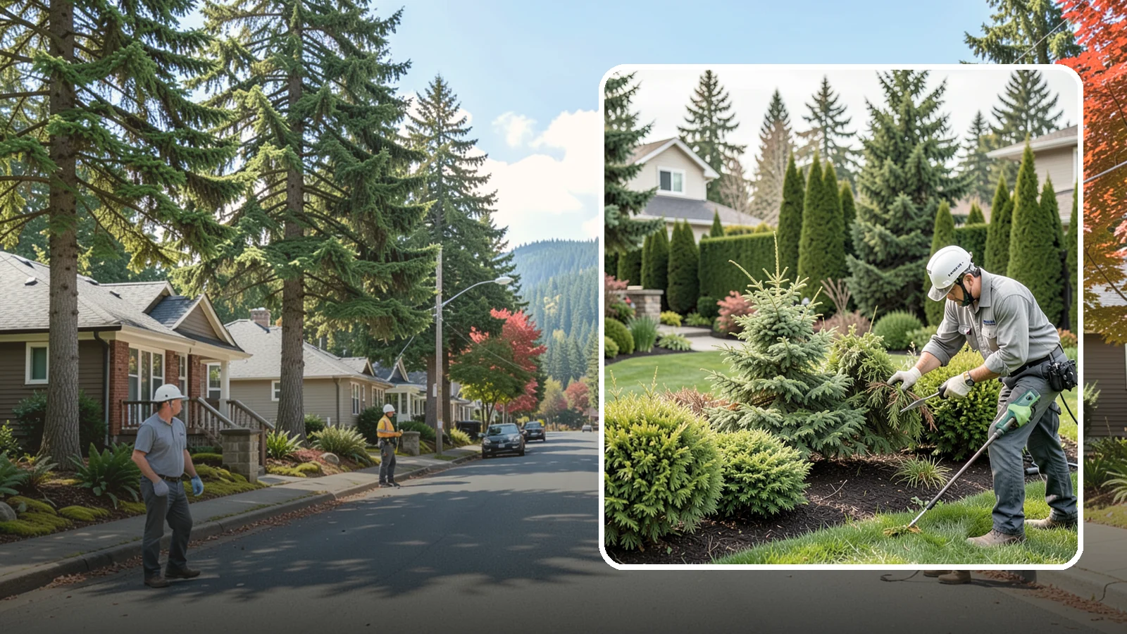 Evergreen Pruning in Hunts Point, King County, WA - Species-aware evergreen pruning that maintains shape and health without leaving dead, bare patches.