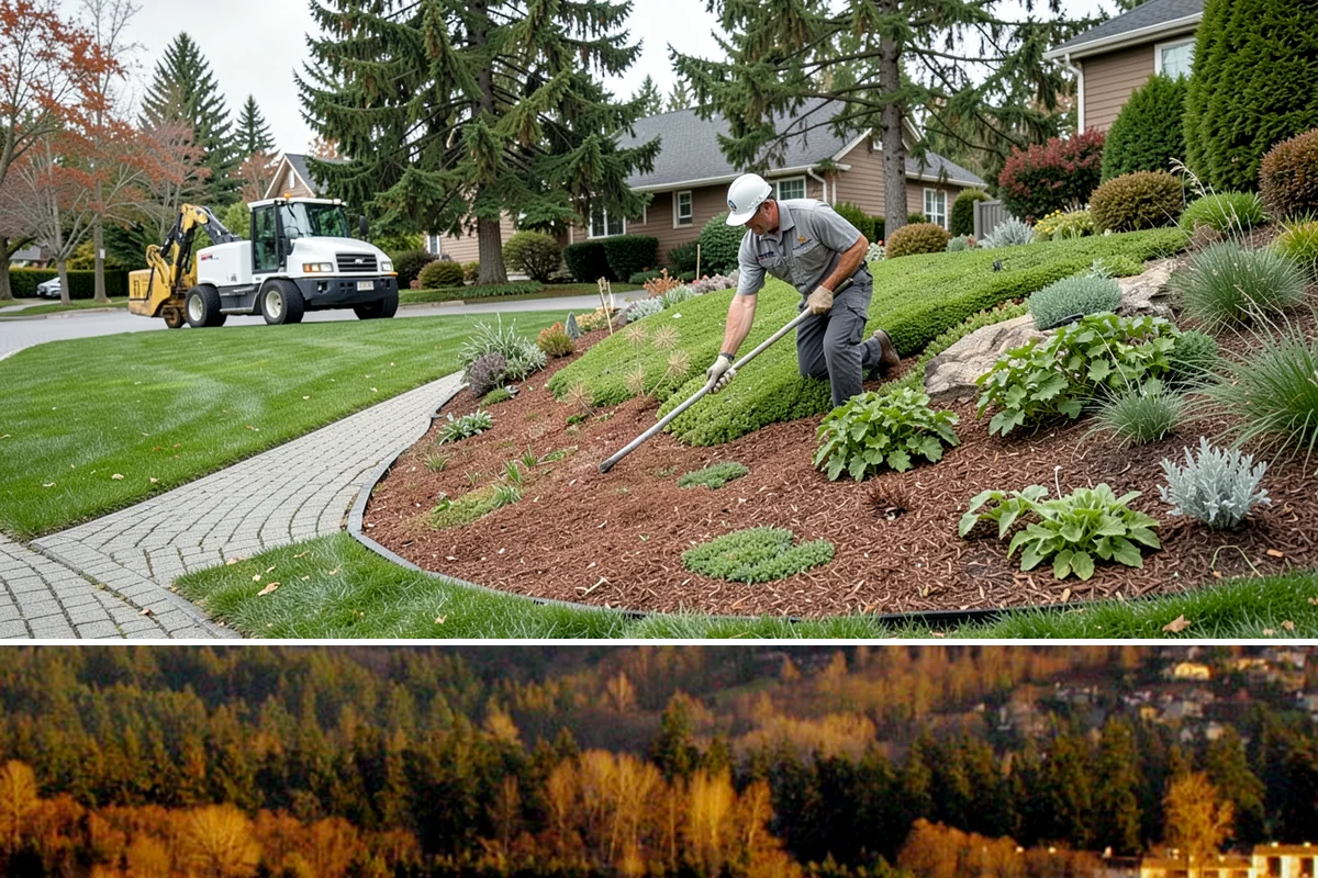 Evergreen Pruning in Kenmore, King County, WA - Conifer candles are pinched in late spring, while most structural evergreen pruning is done in late winter across the Sound.