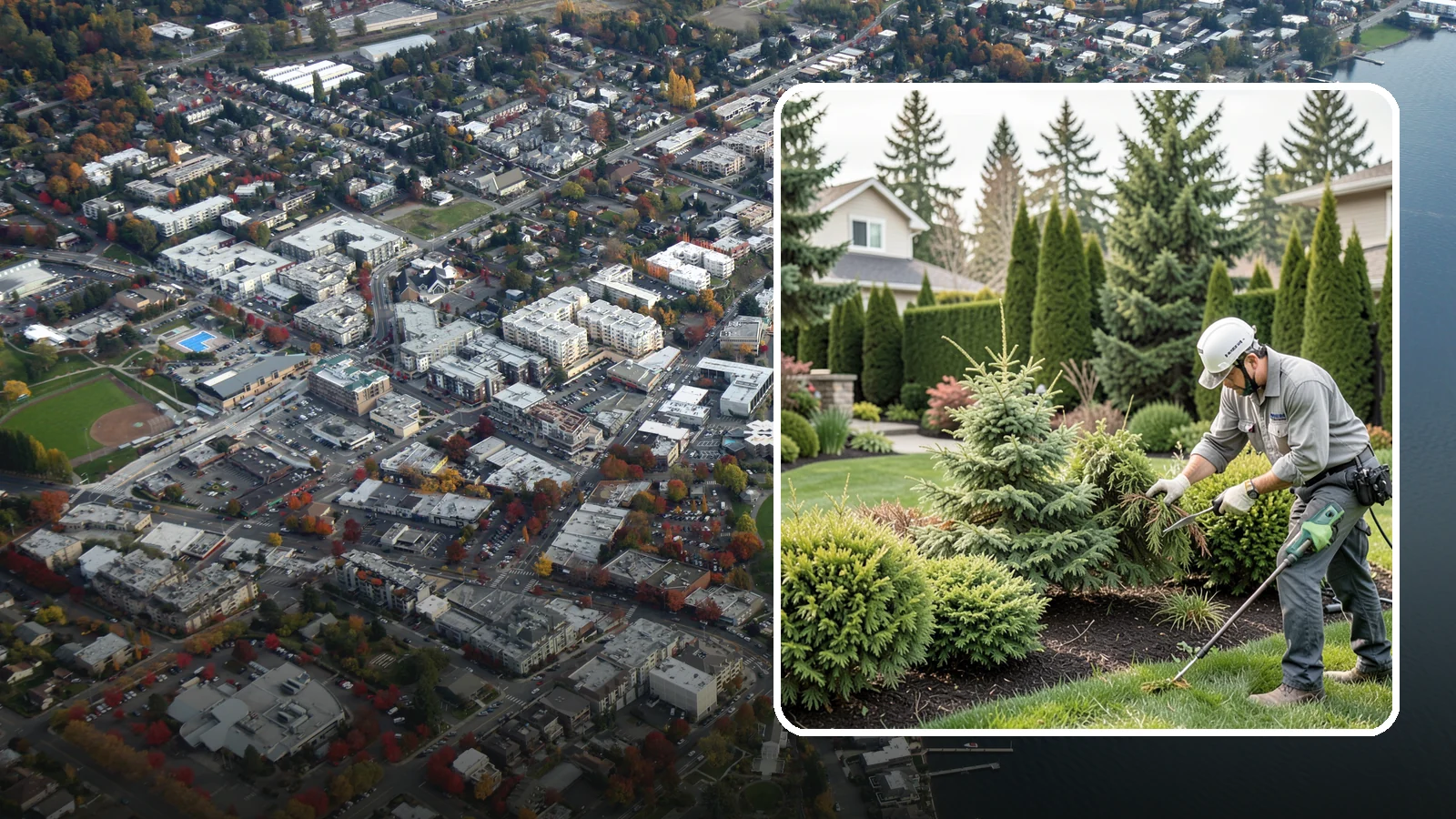Evergreen Pruning in Kirkland, King County, WA - Species-aware evergreen pruning that maintains shape and health without leaving dead, bare patches.