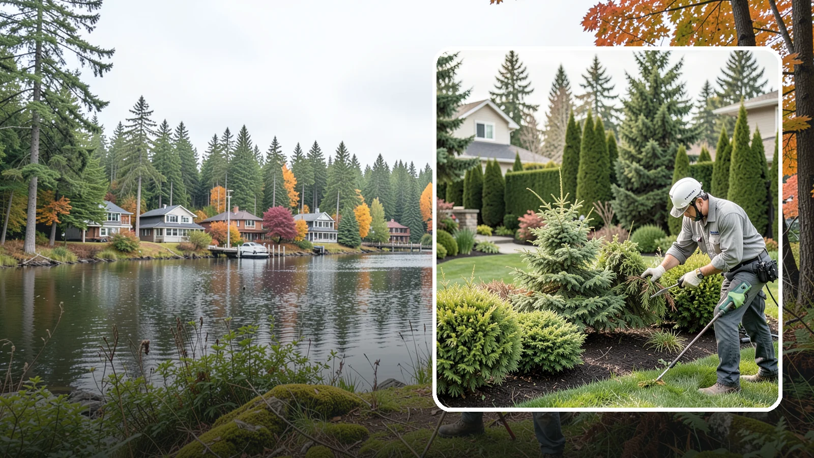 Evergreen Pruning in La Conner, Skagit County, WA - Species-aware evergreen pruning that maintains shape and health without leaving dead, bare patches.