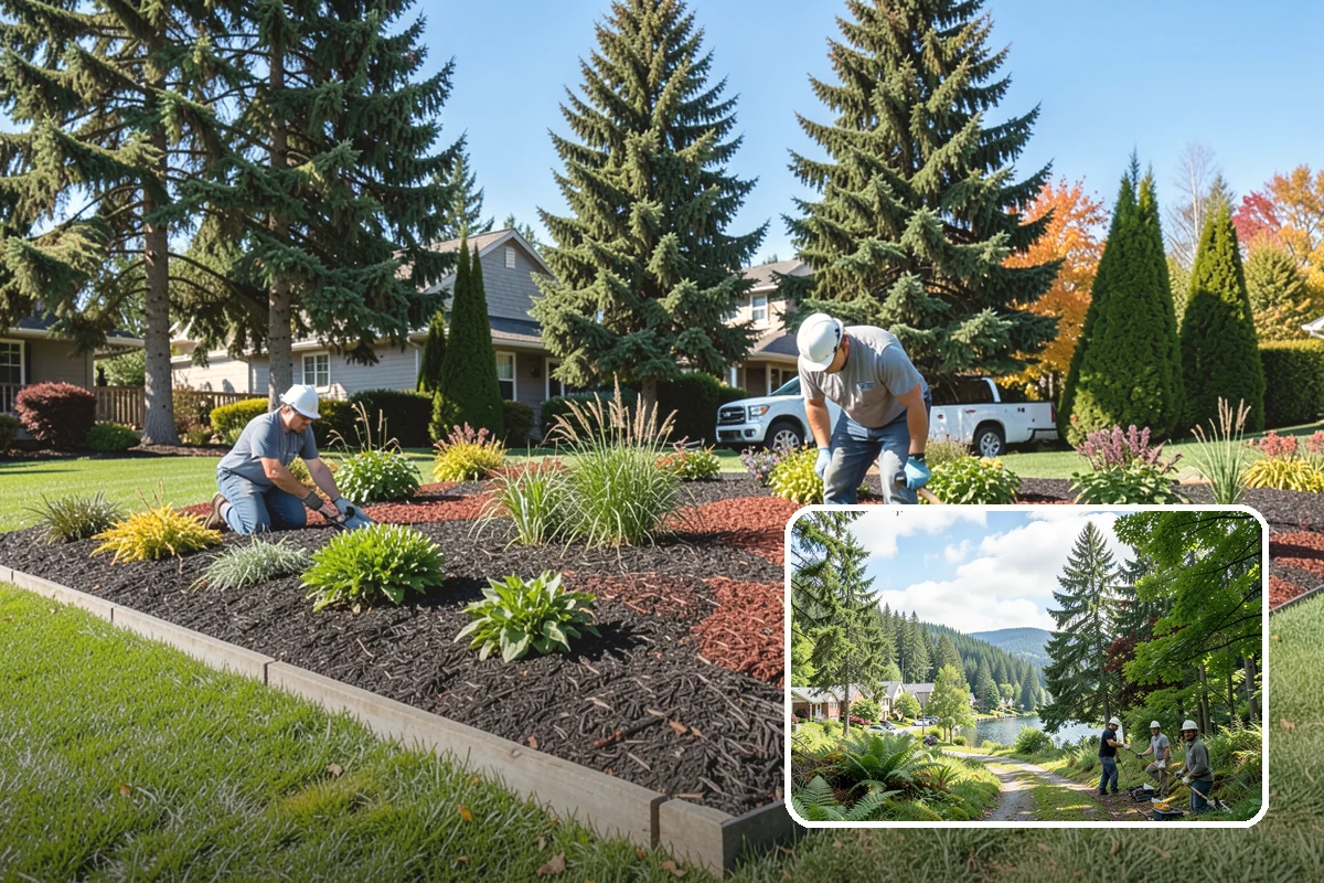 Evergreen Pruning in Lake Forest Park, King County, WA - Cuts kept within living green to avoid bare spots