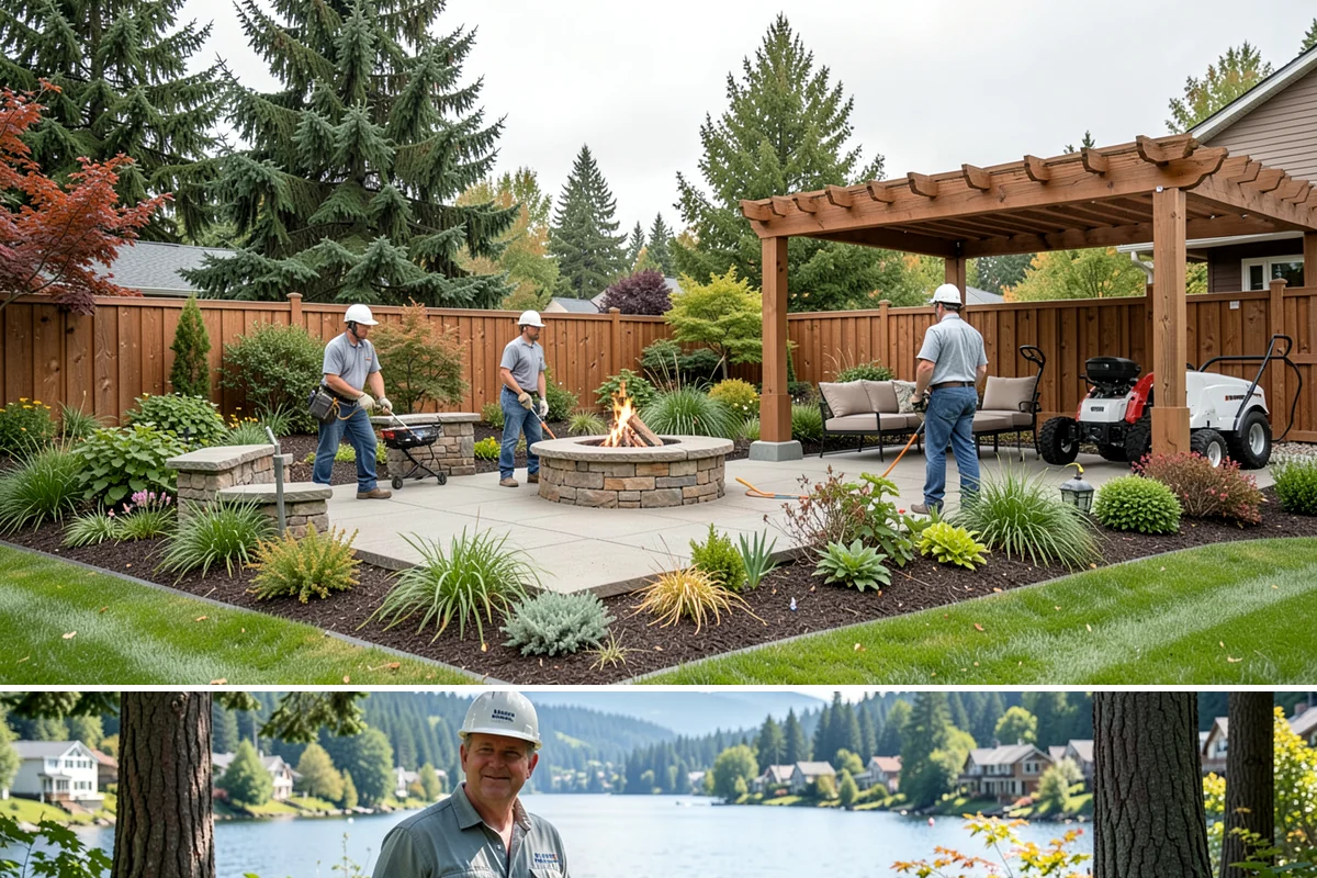 Evergreen Pruning in Milton, King County, WA - Conifer candles are pinched in late spring, while most structural evergreen pruning is done in late winter across the Sound.