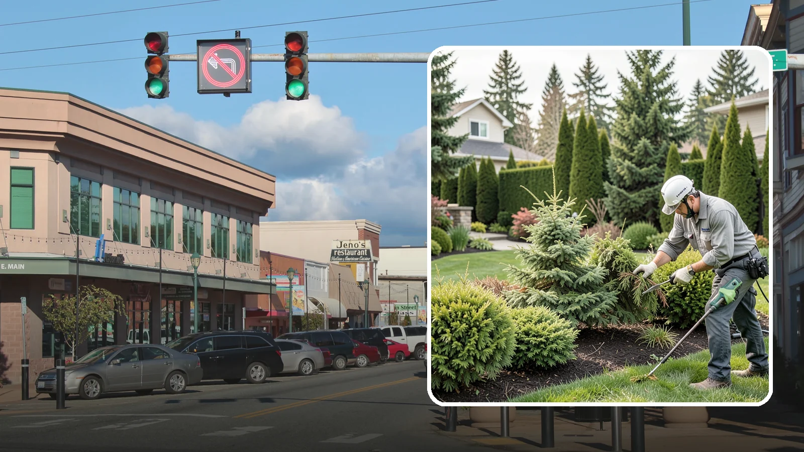 Evergreen Pruning in Monroe, Snohomish County, WA - Species-aware evergreen pruning that maintains shape and health without leaving dead, bare patches.