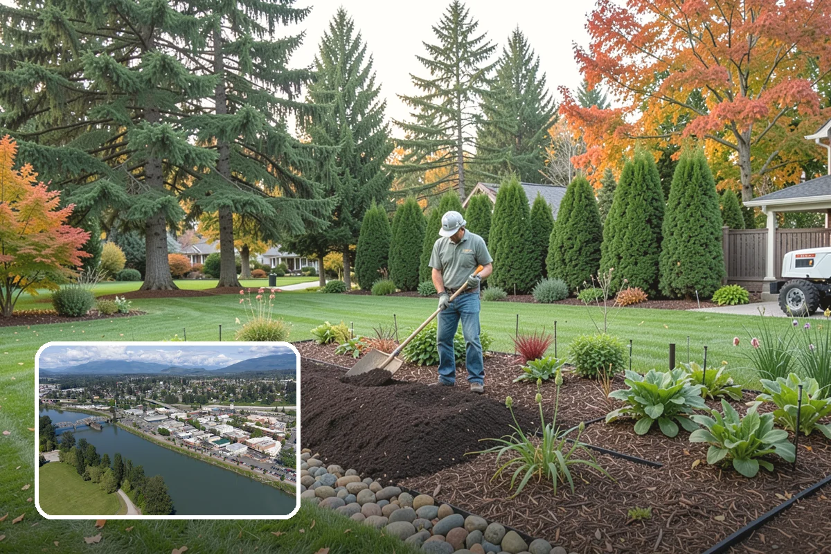 Evergreen Pruning in Mount Vernon, Skagit County, WA - Cuts kept within living green to avoid bare spots